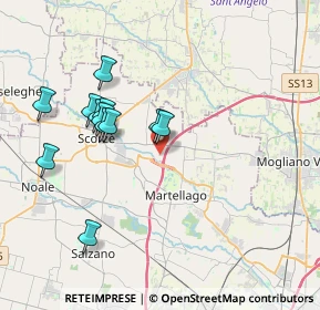 Mappa Via Cimitero, 30037 Scorzè VE, Italia (3.53917)