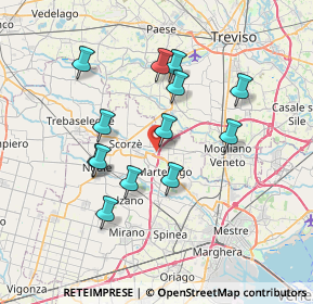 Mappa Via Cimitero, 30037 Scorzè VE, Italia (6.49462)