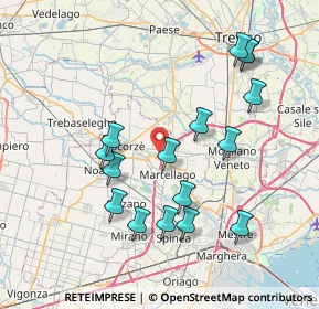 Mappa Via Cimitero, 30037 Scorzè VE, Italia (7.73563)