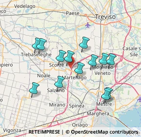 Mappa Via Cimitero, 30037 Scorzè VE, Italia (6.46615)