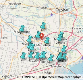 Mappa Via Cimitero, 30037 Scorzè VE, Italia (7.5705)