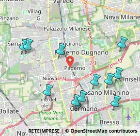 Mappa Via Roma, 20037 Paderno Dugnano MI, Italia (2.35583)