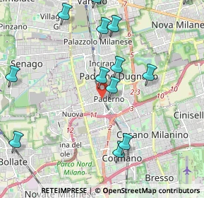 Mappa Via Roma, 20037 Paderno Dugnano MI, Italia (2.636)