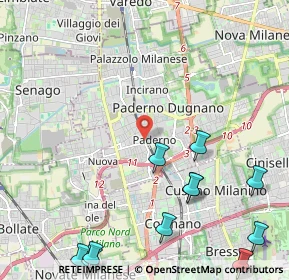 Mappa Via Roma, 20037 Paderno Dugnano MI, Italia (3.02273)