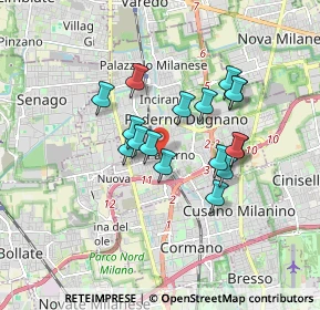 Mappa Via Roma, 20037 Paderno Dugnano MI, Italia (1.37529)