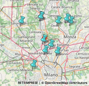 Mappa Via Roma, 20037 Paderno Dugnano MI, Italia (7.08636)