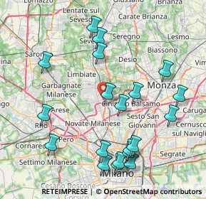 Mappa Via Roma, 20037 Paderno Dugnano MI, Italia (8.9935)