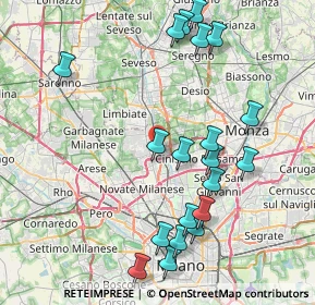 Mappa Via Roma, 20037 Paderno Dugnano MI, Italia (8.9115)
