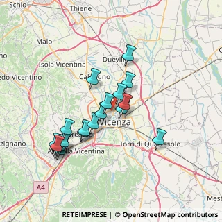 Mappa Via Peschiera, 36100 Vicenza VI, Italia (6.821)