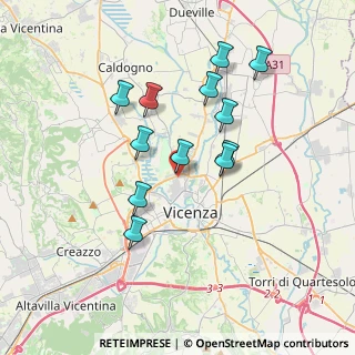 Mappa Via Peschiera, 36100 Vicenza VI, Italia (3.225)