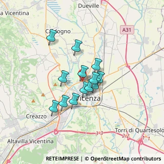 Mappa Via Peschiera, 36100 Vicenza VI, Italia (2.39615)