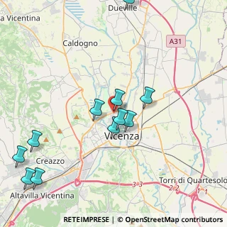Mappa Via Peschiera, 36100 Vicenza VI, Italia (4.49818)
