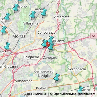 Mappa Viale delle industrie 86 Centro Ingrosso Cina - 2° Piano, 20864 Agrate Brianza MB, Italia (6.05417)
