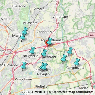 Mappa Viale delle industrie 86 Centro Ingrosso Cina - 2° Piano, 20864 Agrate Brianza MB, Italia (4.08727)