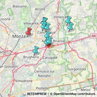 Mappa Viale delle industrie 86 Centro Ingrosso Cina - 2° Piano, 20864 Agrate Brianza MB, Italia (3.08833)