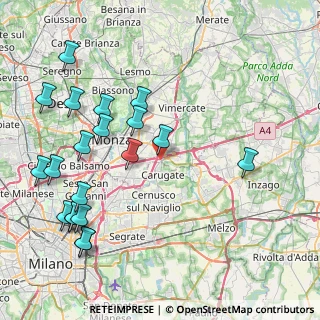 Mappa Viale delle industrie 86 Centro Ingrosso Cina - 2° Piano, 20864 Agrate Brianza MB, Italia (9.8785)