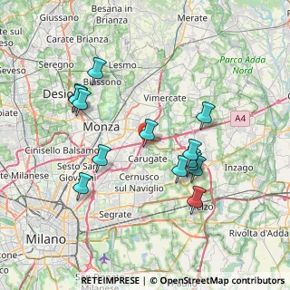 Mappa Viale delle industrie 86 Centro Ingrosso Cina - 2° Piano, 20864 Agrate Brianza MB, Italia (7.28286)