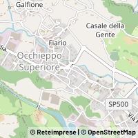 Kaart Occhieppo Superiore