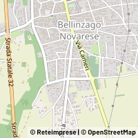 Mapa Bellinzago Novarese