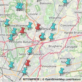 Mappa Via San Rocco, 20052 Monza MB (5.9915)