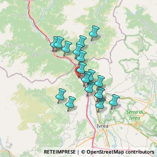 Mappa Via Molino, 10010 Quincinetto TO, Italia (5.74389)