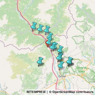 Mappa Via Molino, 10010 Quincinetto TO, Italia (6.11625)