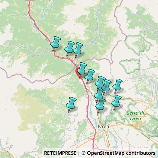 Mappa Via Molino, 10010 Quincinetto TO, Italia (6.08417)