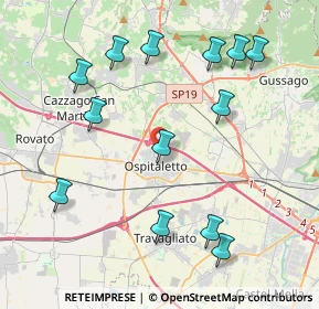 Mappa Via Monte Nero, 25035 Ospitaletto BS, Italia (4.52385)