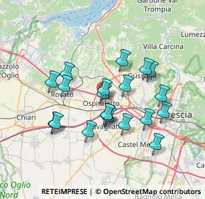 Mappa Via Monte Nero, 25035 Ospitaletto BS, Italia (6.263)