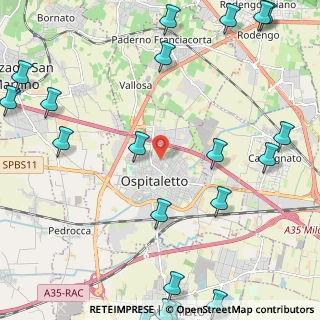 Mappa Via Monte Nero, 25035 Ospitaletto BS, Italia (3.3515)
