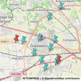 Mappa Via Monte Nero, 25035 Ospitaletto BS, Italia (2.34231)