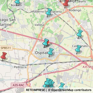 Mappa Via Monte Nero, 25035 Ospitaletto BS, Italia (3.42167)