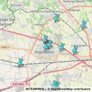 Mappa Via Monte Nero, 25035 Ospitaletto BS, Italia (2.64917)
