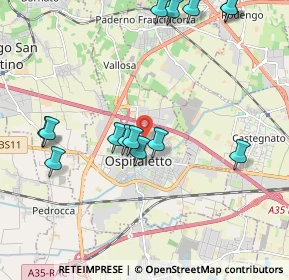 Mappa Via Monte Nero, 25035 Ospitaletto BS, Italia (2.24714)