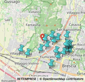 Mappa Via Alberto Magnocavallo, 25127 Brescia BS, Italia (1.867)