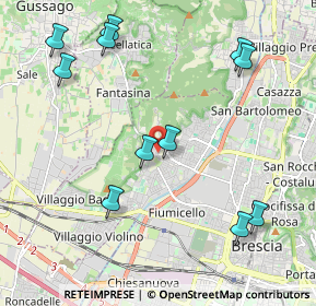 Mappa Via Alberto Magnocavallo, 25127 Brescia BS, Italia (2.38545)