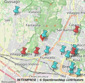 Mappa Via Alberto Magnocavallo, 25127 Brescia BS, Italia (2.714)