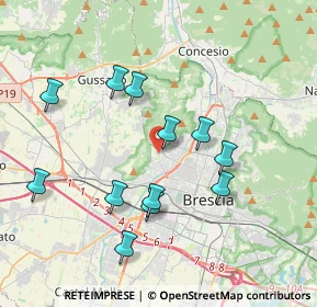 Mappa Via Alberto Magnocavallo, 25127 Brescia BS, Italia (3.665)