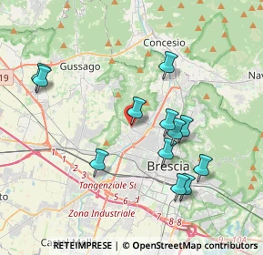 Mappa Via Torricella di Sopra, 25127 Brescia BS, Italia (3.75333)