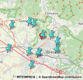 Mappa Via Torricella di Sopra, 25127 Brescia BS, Italia (3.6925)