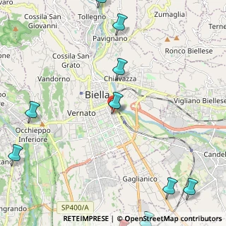 Mappa Via Monfalcone, 13900 Biella BI, Italia (3.49545)
