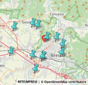 Mappa Via Torricella di Sotto, 25127 Brescia BS, Italia (3.66083)