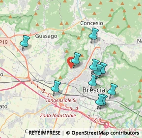 Mappa Via Torricella di Sotto, 25127 Brescia BS, Italia (3.69545)