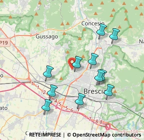 Mappa Via Torricella di Sotto, 25127 Brescia BS, Italia (3.66091)