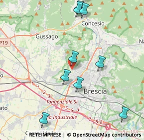 Mappa Via Torricella di Sotto, 25127 Brescia BS, Italia (5.00273)