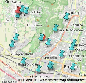 Mappa Via Torricella di Sotto, 25127 Brescia BS, Italia (2.604)
