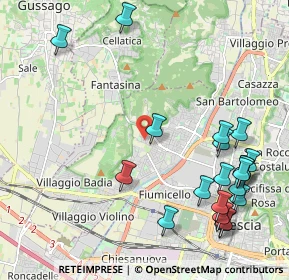 Mappa Via Torricella di Sotto, 25127 Brescia BS, Italia (2.592)
