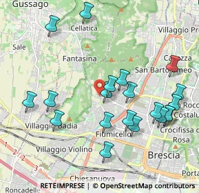 Mappa Via Torricella di Sotto, 25127 Brescia BS, Italia (2.134)