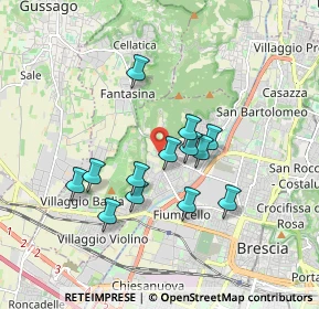 Mappa Via Torricella di Sotto, 25127 Brescia BS, Italia (1.46154)