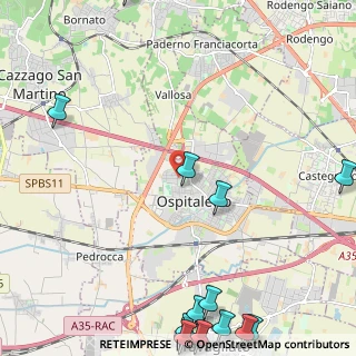 Mappa Via Alessandro Manzoni, 25035 Ospitaletto BS, Italia (3.56571)